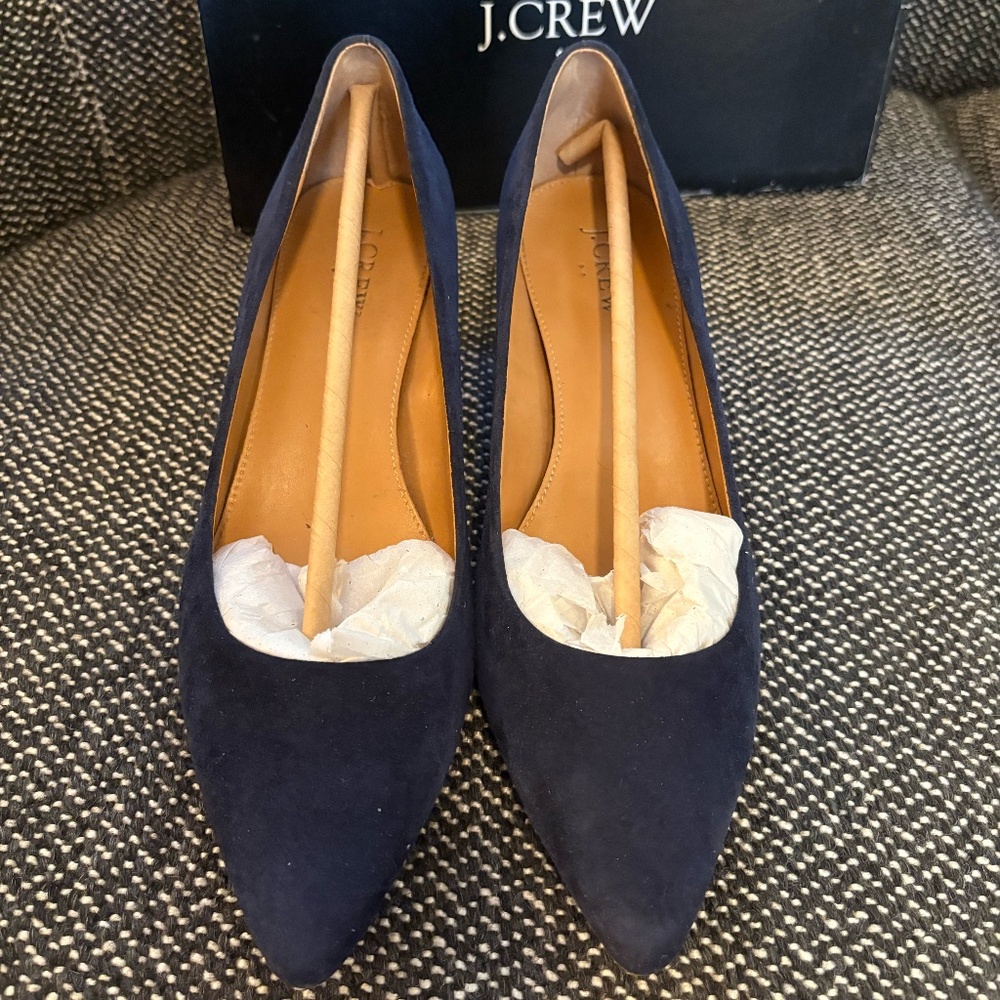 J Crew Suede Kitten Heels